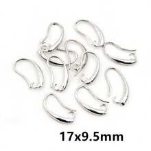20 件 19x10 毫米/17x9.5 毫米黄铜法式耳环钩线镶嵌 DIY 小耳环钩珠宝制作配件指环 - earring hooks - 查看 21