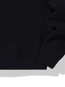 2025 Autumn And Winter New Loose American Casual Thickened Half Zipper Velvet Hooded Sweatshirt For Men