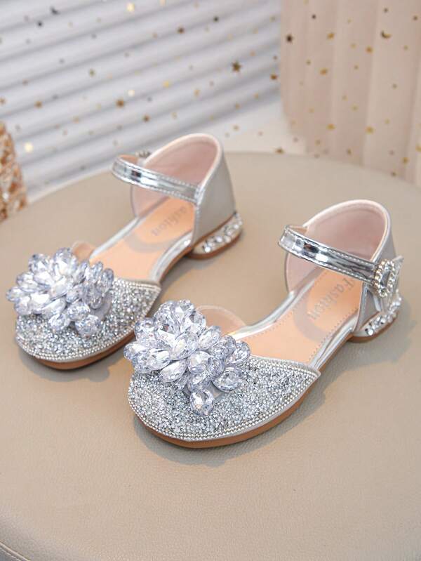 1 Pair Girls Princess Shoes, 2025 New Model, Soft Sole Suitable For Dress, Adorable Summer Sandals For Toddler