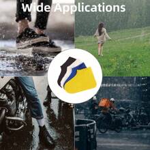 1 Pair Of Outdoor Latex Rain Boots Waterproof Shoe Covers, Suitable For Multi-Scenario Waterproof Shoe Covers. Durable, One Size ,Office,Household,Travel