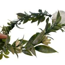 1 Stück Green Leaf Floral Crown Eukalyptus Blume Frauen Mädchen Stirnband Blume Kopfschmuck Braut Halo Foto Prop Hochzeit Zubehör Braut Blume Kopfschmuck