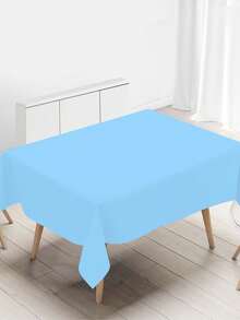 137x183cm Disposable Solid Color Tablecloth - 1pc/5pcs Multi-Color PE Rectangle Table Cover, Suitable For Weddings, Parties, Birthday, Bridal Shower, Graduation, Baptism, Banquets, Christmas Party Table Cloth, Home Decorations