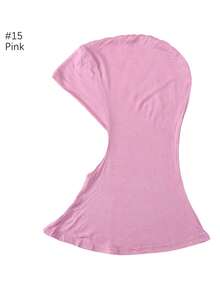 1pc Women Abaya Accessories Solid Color Instant Cover Head, Prayer Casual Pleated Headscarf, Practical Headscarf, Instant Long Khimar Hijab Turban, Suitable For Daily Use All Year Round Headband Veiled Clothes - Header Model - View 35