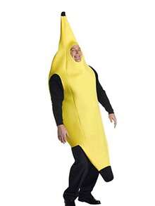 1 件男士香蕉连体裤、成人水果表演服装、水上派对创意服装、时装秀趣味香蕉装、酒吧表演服装、节日舞台服装。 - 彩色 - 查看 5