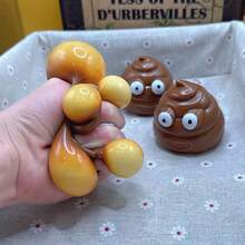 1/3/5pcs Creative Fluid Poop Squishy Toy - Squishy Stress Relief Poop Ball - Stretchy, Hilarious Squeeze Toy For Stress & Anger Management - Multicolor - View 7
