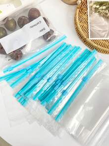 40pcs Large Size Airtight Food Storage Bags - Perfect For Fridge Organization, Portion Packing, Freezer & Refrigerator, Microwave , Reusable Ziplock Seal Bags For Fruits, Vegetables, Grains And Meats, 3 Sizes, 40/20pcs - Multicolor - View 3