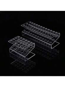 Acrylic Pen Holder Transparent Plastic Round Pen Display Stand Creative Makeup Brushes Cosmetic Storage Rack - Clear - View 9