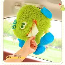 1 Stück - Reise Auto Taschentuchbox kreativ süßer kleiner Monster Auto Hängetasche Auto Taschentuch Tasche Auto Hängende Taschentuch Rack Aufbewahrungsbox Auto Taschentuchbox Sommer für Frauen Aufbewahrungsorganizer Geschenk Hochzeit