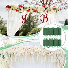 14 Packs Green Floral Foam Garland Flower Sponge Blocks Kit Durable Absorption Flowers Holder Arch Door Tabletop Arrangement For Home Wedding Outdoor Decoration - Green - View 4