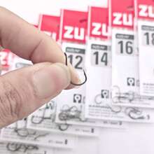 3 包 Zuri50922 鱼钩，适用于鲤鱼和梭子鱼，黑色圆形鱼钩 - 黑色 - 查看 4