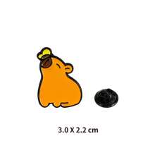 Six Capybara Badges With Non - Repeating Patterns And Cute Cartoon Designs. They Are Perfect For Adorning School Bags, Backpacks, Denim Jackets, And Baseball Jackets. Ideal For Wearing At Theme Parties And Campus Events, They Help Like - Minded People Start Conversations And Get Closer. They Make Great Gifts For Friends And Classmates, Especially For Birthdays And Festivals, And Also Hold Collectible Value.