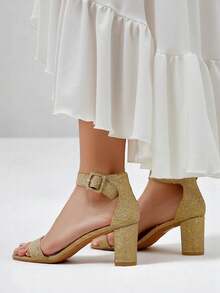 Glitter Women's Sandals - Gold - View 3