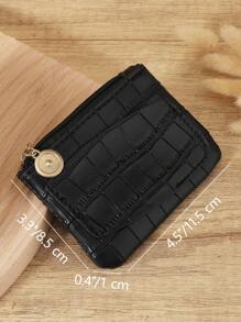 Women Pu Zip Crocodile Fashion Small Lightweight Fashion For Anniversary For Birthday Gift For Gift White-Collar Workers For Male For Female For Women Wallet Mini Wallet Purse Wallet Coin Wallet Wallet