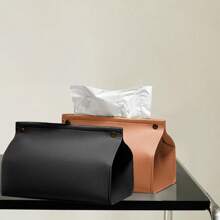 1/2 Pcs Leather Tissue Box Holder, Car Tissue Paper Dispenser
