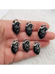 6/12/20 Stücke 26x15mm Vintage Charm Emaille Sarg Anhänger Halskette Kette Dekoration DIY Schmuckherstellung Zubehör Weihnachten