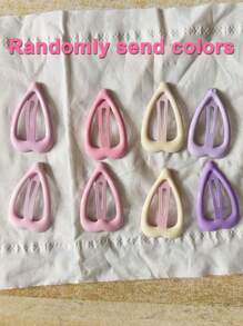 100 piezas/50 piezas/20 piezas/10 piezas/4 piezas Pinzas para el cabello de metal con estilo para niña en variados colores de moda y alegría, adecuadas para la vida diaria, el peinado recogido, la decoración, regalo ideal de vacaciones en las cuatro estaciones, de colores aleatorios