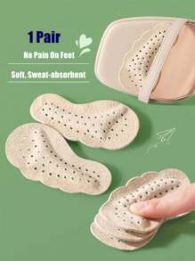 1-5 Paar Leder Vorfuß Aufkleber für High Heels, weich stoßabsorbierend, schweißableitend und rutschfeste Aufkleber für Sommersandalen, selbstklebende unsichtbare rutschfeste Vorfuß Pads