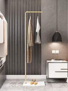 1pc Nordic Minimalist Modern Hanging Clothes Rack, Luxury Stand-Up Floor Clothes Hanger For Bedroom, Lightweight & Easy Assembly