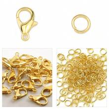 150pcs/Box Jewelry Making Kit: 50pcs Lobster Clasps, 100pcs Jump Rings - For DIY Bracelets, Pendants, Necklaces, Anklets Connectors & Findings - DIY Accessories - View 21