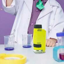The Miniscope, Mini Portable Microscope, Miniscope Portable Microscope ,Handheld Pocket Microscope For Scientific Experiment - Yellow - View 6