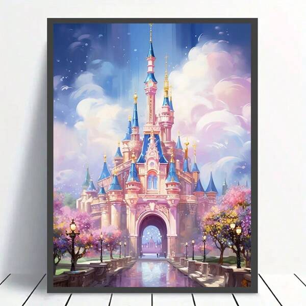 1 pezzo Premium Kit di Pittura con Diamanti 5D, Pittura fai da te, Decoro elegante senza cornice, Pittura con diamanti tondi completi fai da te, Effetto scintillante artigianale per il tempo libero e il sollievo dello stress