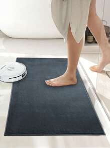 1 pieza Alfombra de terciopelo gris oscuro de tono frío premium tipo helado, alfombra suave para sala de estar, dormitorio, mesita de noche, salón, adecuada para el Día del Padre, Día de la Madre, Día del Trabajo, Pascua, decoración del hogar, nuevo lanzamiento de primavera