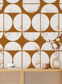 Scandinavian Style Abstract Self Adhesive Wallpaper Mid Century Modern Minimalist Black And White Removable Peel And Stick Wallpaper Boho Wall Decor Geometrical Minimalistic Peel And Stick Or Pre-Pasted Mural Wall Paper Wall Stickers Room Decor Wall Sticker