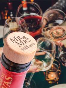 Rolhas de vinho personalizadas, 5 peças, rolhas em formato de T para vinho, rolhas de cortiça reutilizáveis, rolhas de madeira e borracha, rolhas de garrafa, rolha de vedação