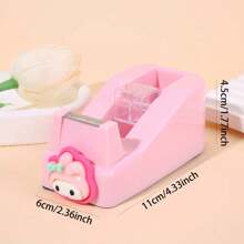 Sanrio Cute Desktop Non-Slip Sanrio Tape Cutter Transparent Tape Dispenser Cartoon Scrapbooking Tapecase Back To School
