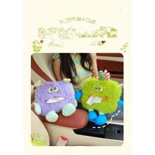 1 Stück - Reise Auto Taschentuchbox kreativ süßer kleiner Monster Auto Hängetasche Auto Taschentuch Tasche Auto Hängende Taschentuch Rack Aufbewahrungsbox Auto Taschentuchbox Sommer für Frauen Aufbewahrungsorganizer Geschenk Hochzeit