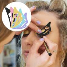1pc Eye Makeup Stencil, Eyeshadow & Eyebrow Guide Tool, Beginner-Friendly Assisting Instrument