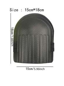 1 Pieza/2 Piezas Rodilleras de espuma suave para protección de rodillas, autoprotección para jardinería, limpieza, deportes - Negro