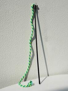 PETSIN Juguete interactivo para gatos con varita de colores variados y campana para ejercitar y entretener