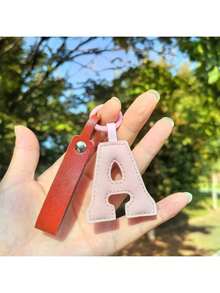 1pc English Alphabet Key Chain, Creative Keyring Pendant, Car Key Chain, Bag Charm, Mother's Day Gift, School Supplies, Teacher's Day Gift, Back To School, Teacher Accessory Car Accessories Letter Cute Goth Y2k - Multicolor - View 11