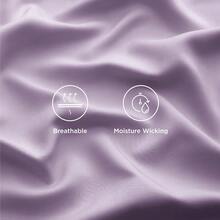 Bedsure Queen Sheet Set, Cooling Sheets For Queen Size Bed Set, Rayon Derived From Bamboo, Breathable & Soft Deep Pocket Up To 16 Inches, Hotel Luxury Silky Bedding, Bedsheet & Pillowcases, Dark Grey - 13 - 紫丁香 - 查看 4