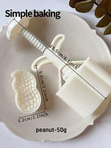 قالب خبز ذو نمط الفول السوداني والكاكي، طقم خبز لأعياد الميلاد/الزفاف/المناسبات الخاصة، قالب كيك فاصوليا وكيك القمر في شهر الخريف الأوسط، أداة خبز كعكة الشاي بعد الظهر، قوالب DIY للحلويات المنزلية والطبخ الآسيوي للمناسبات ، قوالب للحلويات