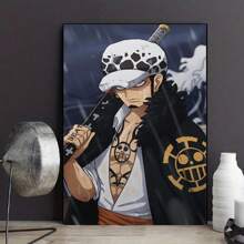ONE PIECE Set Of 1/3/6 Pcs Anime One Piece TRAFALGAR LAW Poster Funky Canvas Wall Art Posters & Prints For Dorm Bedroom Living Room Decor ( Unframed)