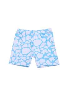 8 piezas Pantalones cortos de verano de unicolor clásico para niños, de seda de leche transpirable