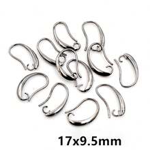 20 件 19x10 毫米/17x9.5 毫米黄铜法式耳环钩线镶嵌 DIY 小耳环钩珠宝制作配件指环 - earring hooks - 查看 12