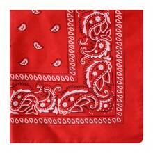 1pc Outdoor Sports Paisley Bandana, Colorful Retro Paisley Flower Motorcycle Face Mask, Versatile Fashionable Paisley Flower Scarf Neckerchief For Dress - Multicolor - View 25