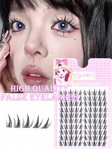 100pcs 11-15mm Cluster Lashes False Eyelashes Cat Eye Lashes C Curl Cluster Lash Clusters Natural Lash Extensions Wispy Eyelash Clusters 100 Pcs C Curl Lashes Clusters For Everyday Wear Beginner Friendly - C - View 3