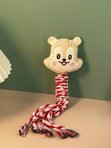 PETSIN 1pc Soft Plush Squirrel Style Rope Pet Dog Chew Doll, Interactive Teething Doll For Puppy - View 8