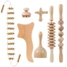 SilvaLex 木制按摩工具，全身按摩器，手部按摩器，腿部按摩器，肩部按摩器，颈部按摩器，面部按摩器，背部按摩器，腰部按摩器，全身肌肉按摩器，针对不同身体部位的多功能按摩，身体放松工具，适合家庭使用，可作为礼物送给家人、朋友、同学、女朋友