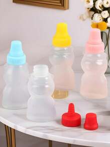 4 confezioni di mini bottiglie portatili per condimenti da campeggio e picnic