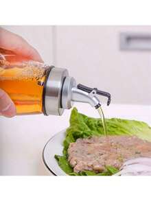 1pc Lead-Free, Durable, Corrosion-Resistant Kitchen Glass Oil Dispenser And Container, Suitable For Soy Sauce, Vinegar, Spice Oil, Olive Oil And Other Edible Oils And Condiments (Leak-Proof Design) - Multicolor - View 9