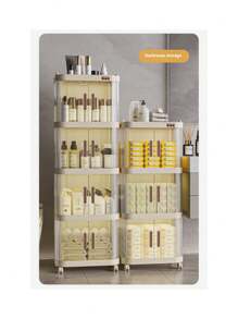 1pc Storage Cabinet/Trolley For Snacks, Living Room/Bedroom Home Use, Baby Items, Toys, Clothes, Multi-Layer Storage Cabinet