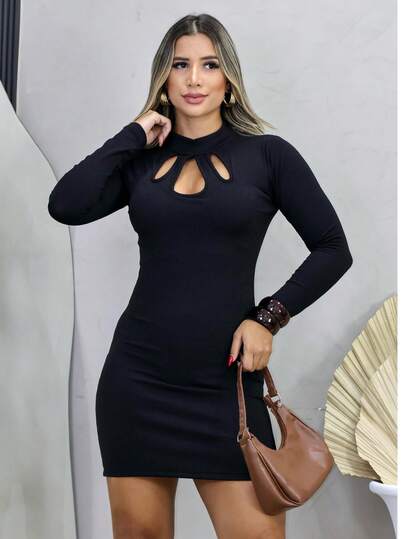 VESTIDO GOTA MANGA LONGA