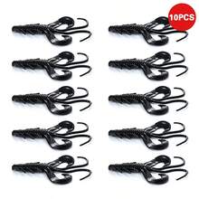 10 件 10 厘米/3.7 克仿真硅胶虾鱼饵，浮动 TPE 材质软摆动饵，钓鱼配件 - 彩色 - 查看 17