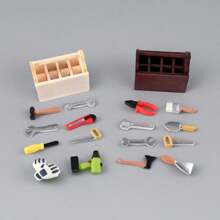 Mini Dollhouse Miniature Repair Tool Model Tool Box Resin Accessories Realistic Pliers Knife, Dollhouse Accessories, DIY Materials, Phone DIY Decorations, Scene Decorations, Desktop Mini Ornaments