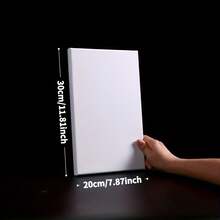 1 件装拉伸画布，白色空白画布，适用于油画、丙烯画、水彩画和蛋彩画的创意绘画，返校，学校用品 - 彩色 - 查看 12